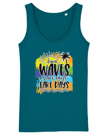 Boat Waves Sun Rays Lake Days Ocean Depth