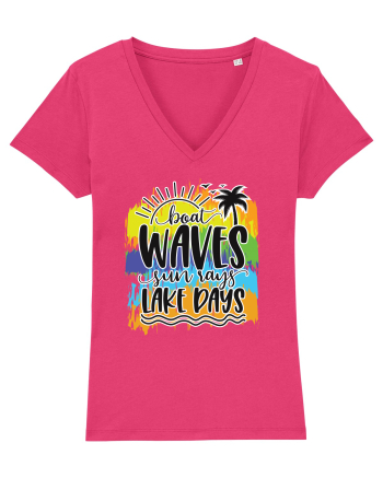 Boat Waves Sun Rays Lake Days Raspberry
