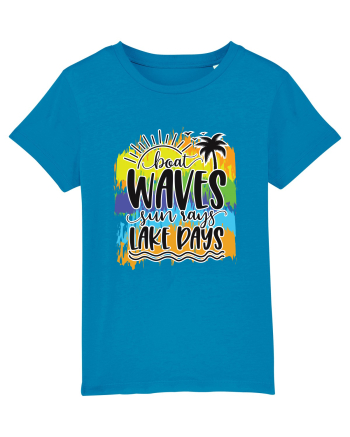 Boat Waves Sun Rays Lake Days Azur