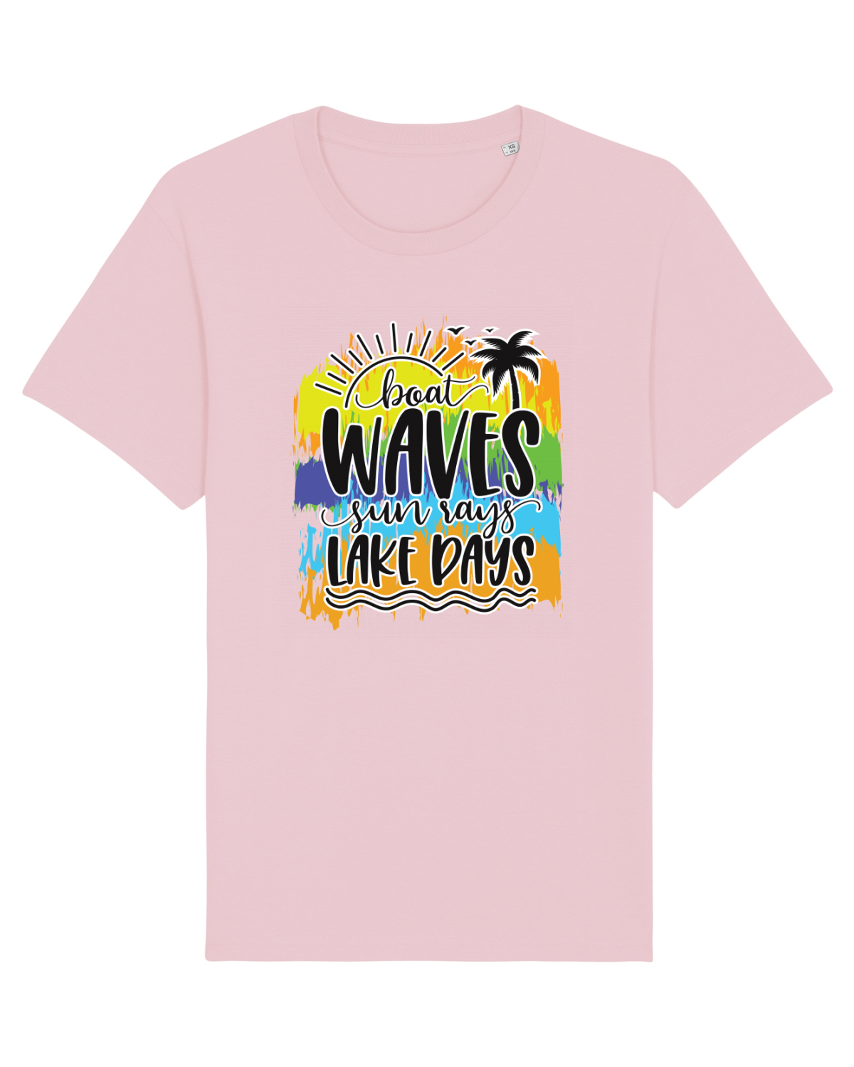 Tricou mânecă scurtă Unisex Rocker Cotton Pink