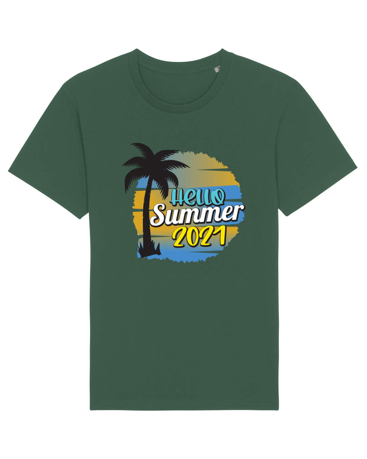 Tricou mânecă scurtă Unisex Rocker Bottle Green