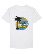 Hello Summer 2021 Tricou mânecă scurtă guler larg Bărbat Skater