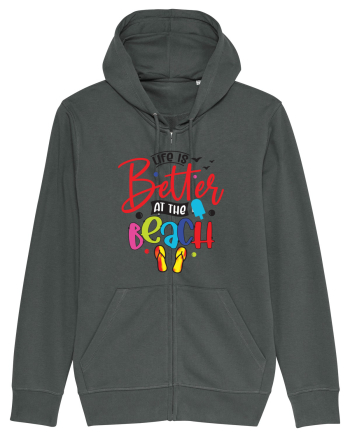 Life Is Better At The Beach Anthracite