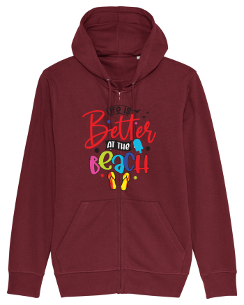 Life Is Better At The Beach Burgundy