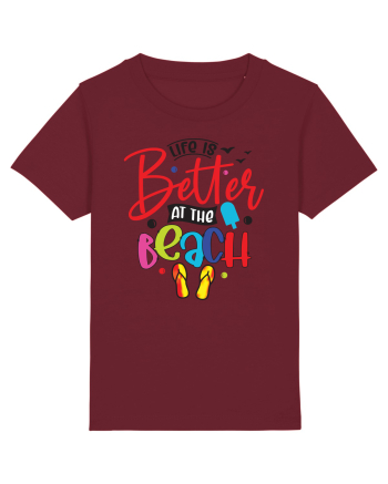 Life Is Better At The Beach Burgundy