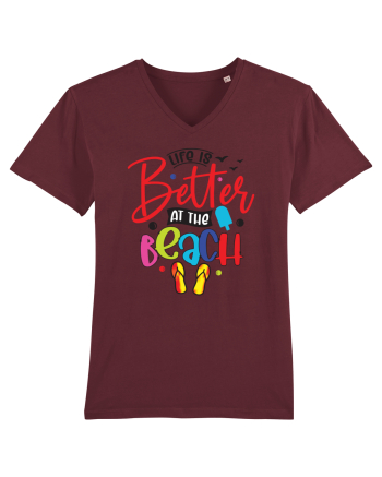 Life Is Better At The Beach Burgundy