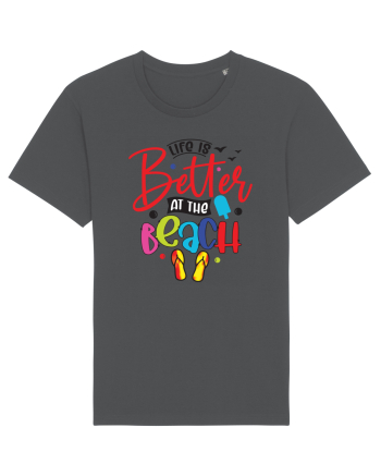 Life Is Better At The Beach Anthracite