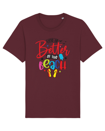 Life Is Better At The Beach Burgundy