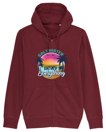 Salt Water Heals Everything Burgundy