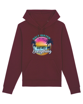 Salt Water Heals Everything Burgundy