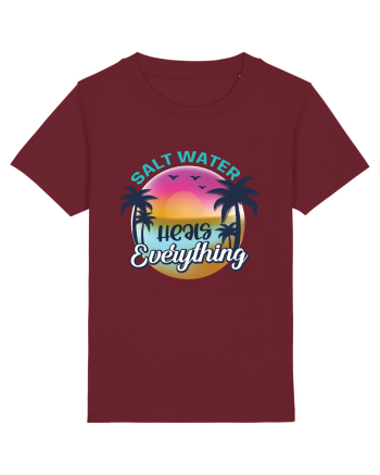 Salt Water Heals Everything Burgundy