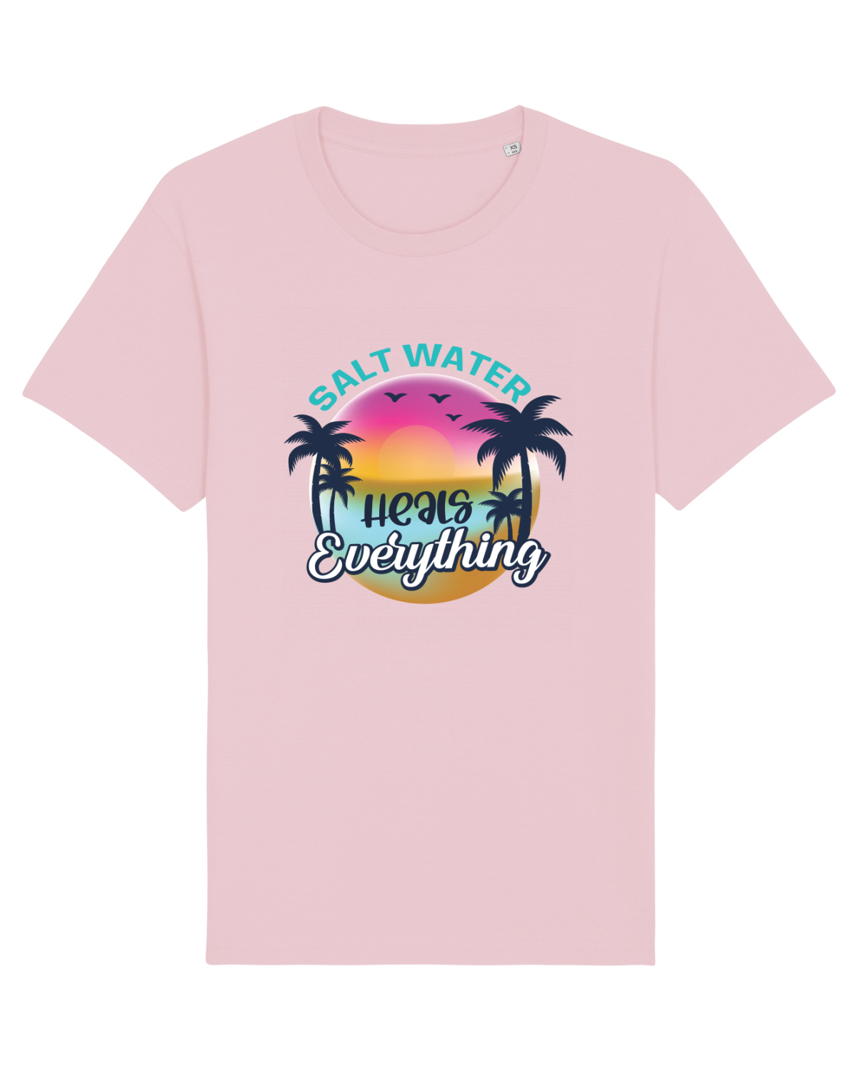 Tricou mânecă scurtă Unisex Rocker Cotton Pink