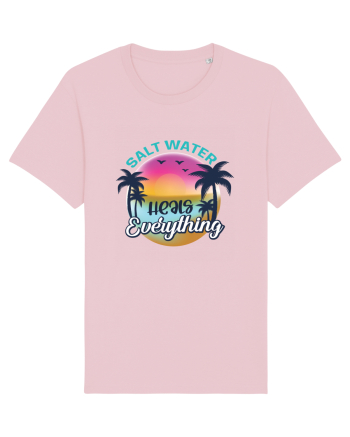 Salt Water Heals Everything Cotton Pink