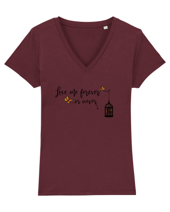 Love Me FOREVER - or NEVER Burgundy
