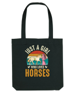 Just A Girl Who Loves Horses Sacoșă textilă