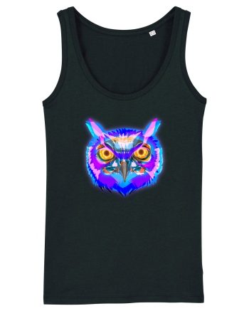 Skull Neon Owl Black