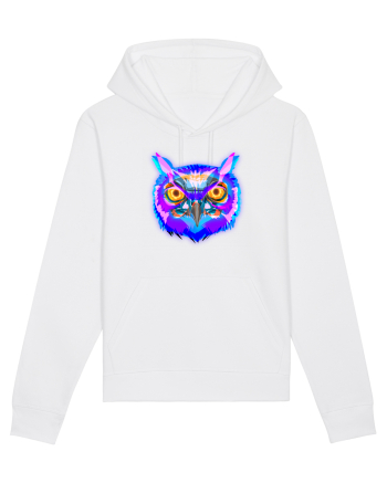 Skull Neon Owl White