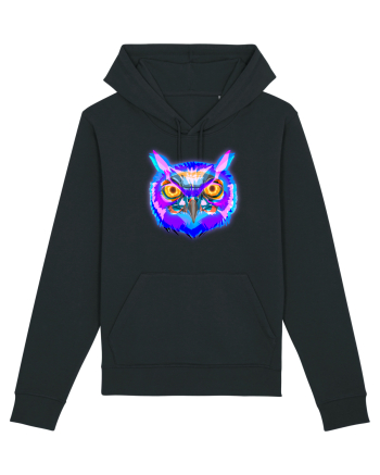 Skull Neon Owl Black