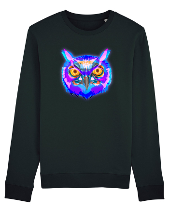 Skull Neon Owl Black