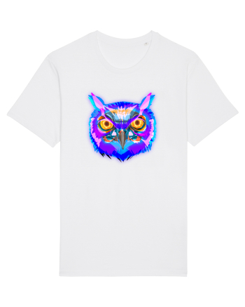 Skull Neon Owl White