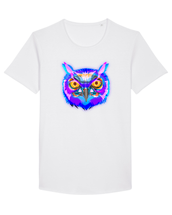 Skull Neon Owl White