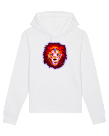 Skull Neon Lion White