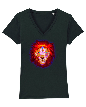 Skull Neon Lion Black