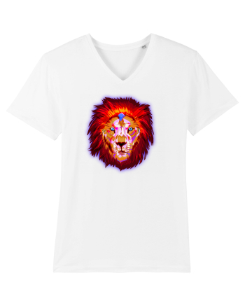 Skull Neon Lion White