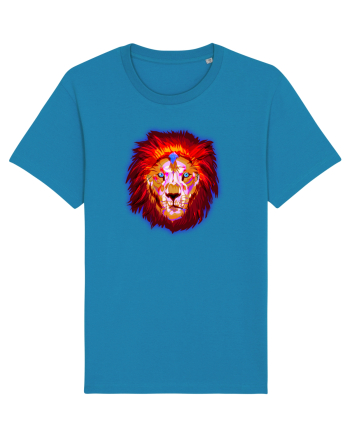 Skull Neon Lion Azur