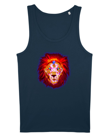 Skull Neon Lion Navy