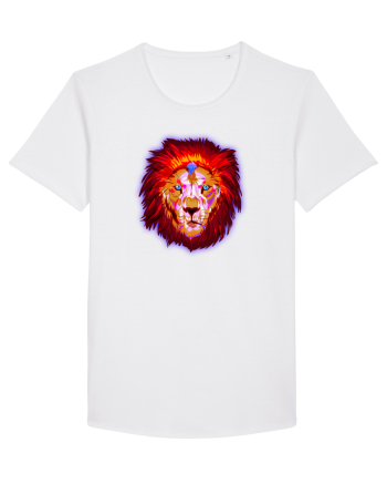 Skull Neon Lion White