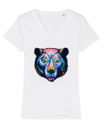 Skull Neon Bear White