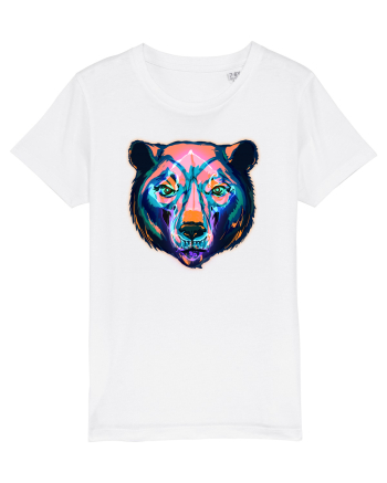 Skull Neon Bear White