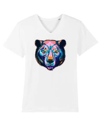 Skull Neon Bear White