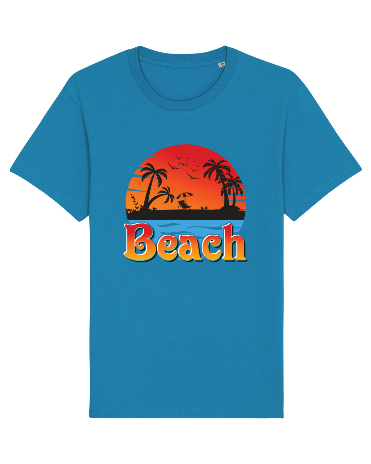 Tricou mânecă scurtă Unisex Rocker Azur