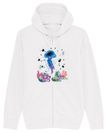 Blue Jellyfish Hanorac cu fermoar Unisex Connector