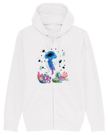 Blue Jellyfish White