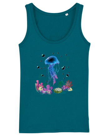 Blue Jellyfish Ocean Depth