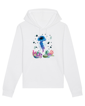 Blue Jellyfish White