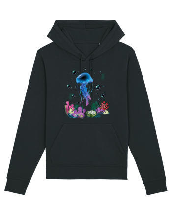 Blue Jellyfish Black