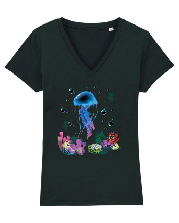 Blue Jellyfish Black