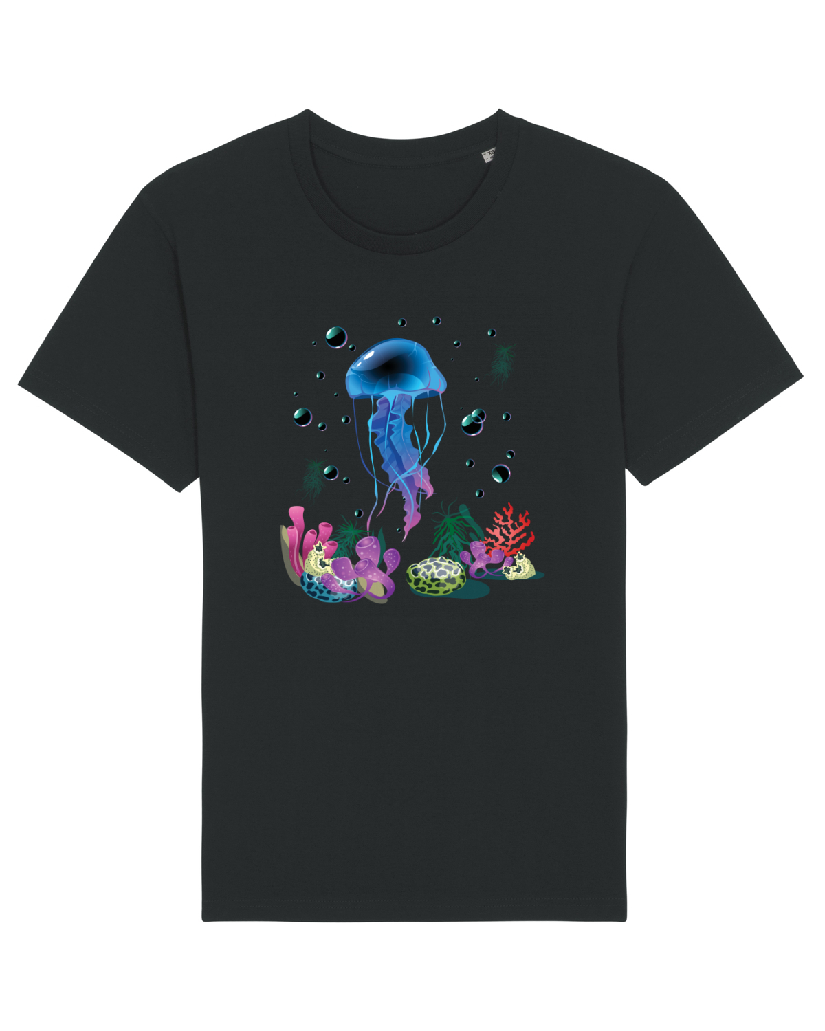 Tricou mânecă scurtă Unisex Rocker Black