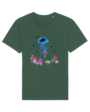 Blue Jellyfish Bottle Green