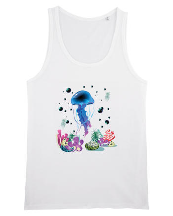 Blue Jellyfish White