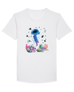 Blue Jellyfish Tricou mânecă scurtă guler larg Bărbat Skater