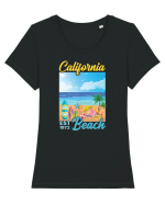 California Beach Tricou mânecă scurtă guler larg fitted Damă Expresser