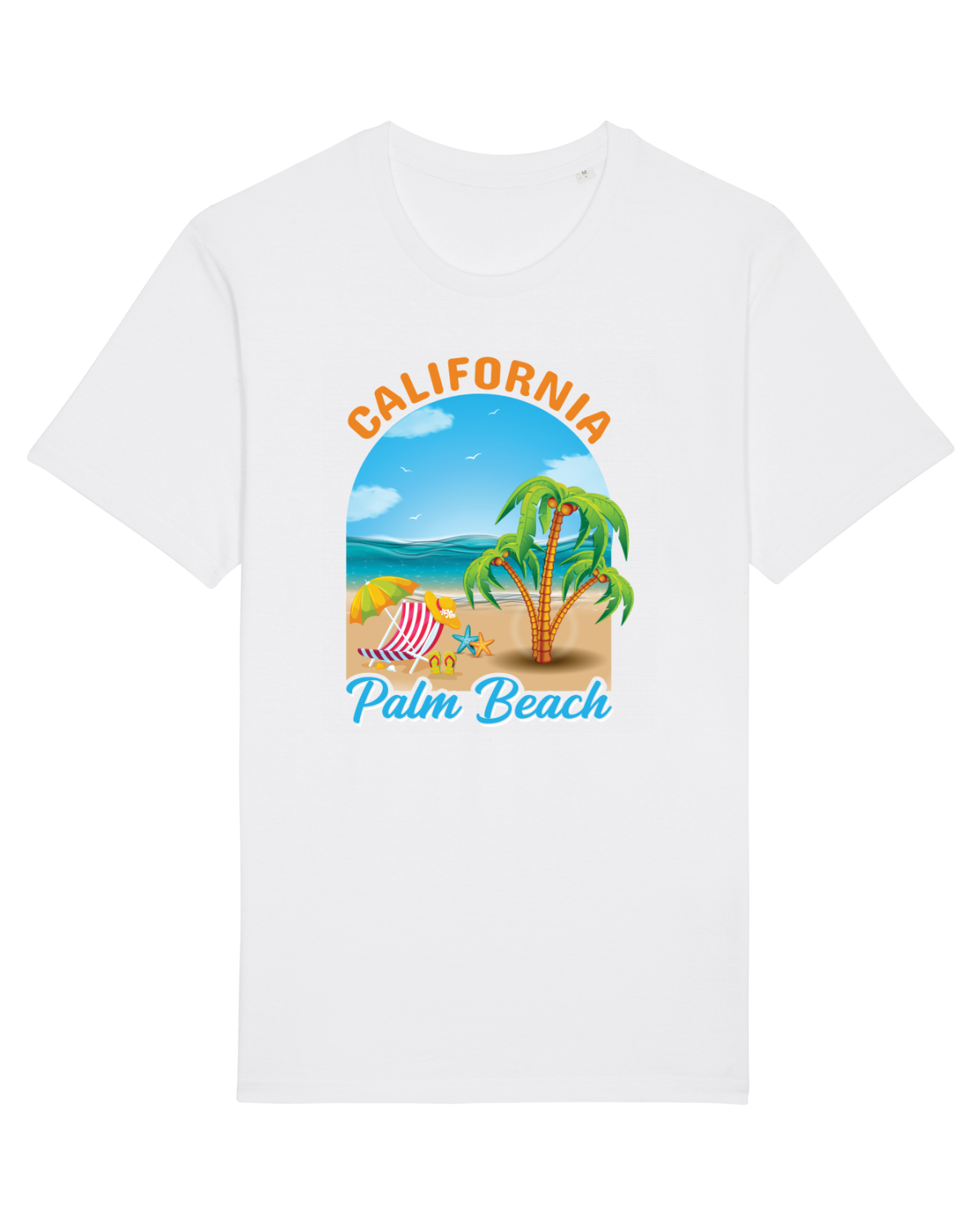 Tricou mânecă scurtă Unisex Rocker White