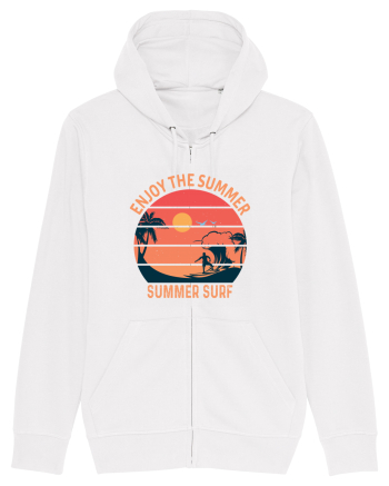 Enjoy The Summer Surf Sunset White