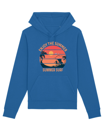 Enjoy The Summer Surf Sunset Royal Blue