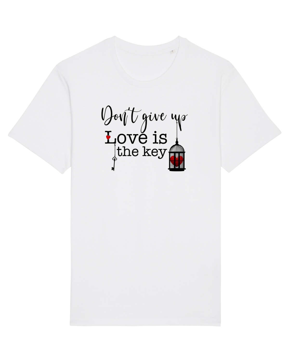 Tricou mânecă scurtă Unisex Rocker White